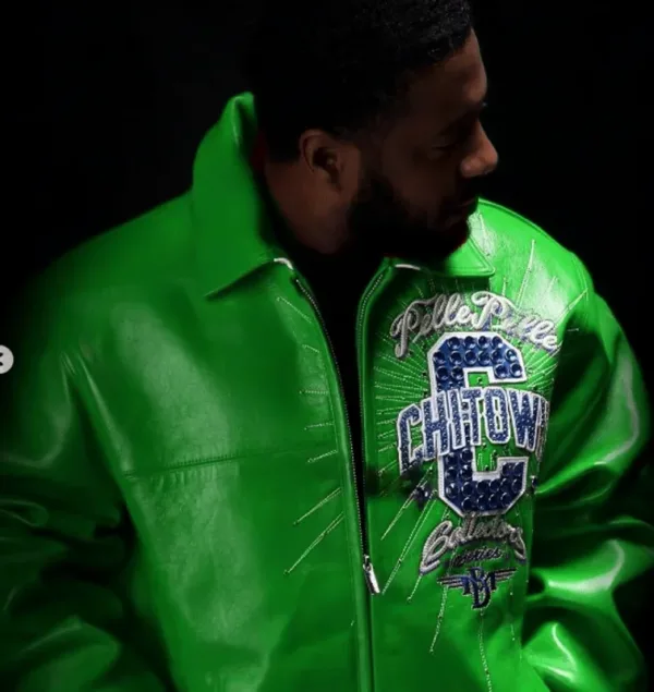 Pelle Pelle ChiTown Green Leather Jacket