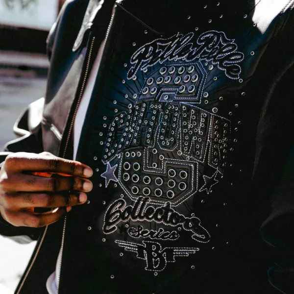 Pelle Pelle Mens Black ChiTown Leather Jacket