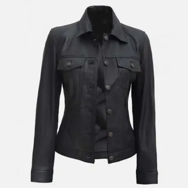 Leather-trucker-jacket-for-wome