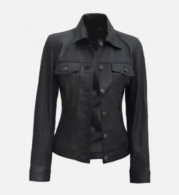 Leather-trucker-jacket-for-wome
