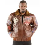 Limited Edition Pelle Pelle Brown MB Croc Leather Jacket Collection
