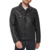 Mens-Classic-Leather-Trucker-Jacket