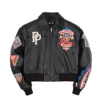 Original Pelle Pelle American Bruiser Womens Plush Crop Jacket