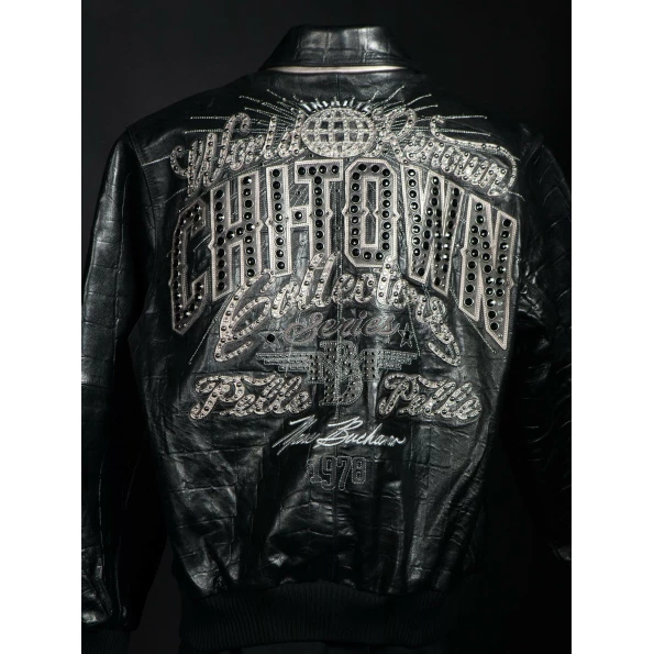 Black Leather Pelle Pelle ChiTown Jacket
