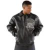 Pelle Pelle Grandmaster Black Plush Leather Jacket