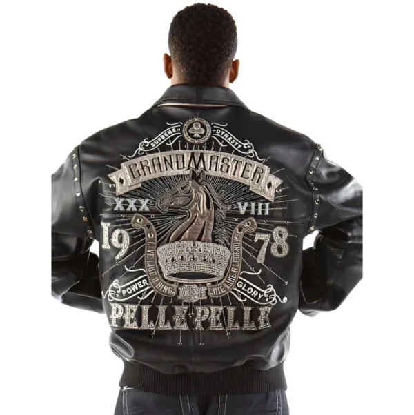 Pelle Pelle Grandmaster Black Plush Leather Jacket