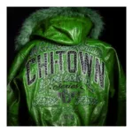 Pelle Pelle Green World Renown ChiTown Fur Hood Jacket