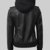 Womens-tall-bomber-leather-jacket-with-hood