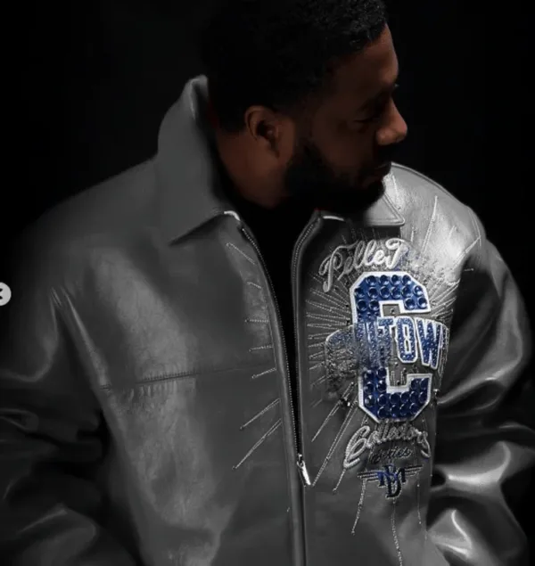 Pelle Pelle ChiTown Gray Leather Jacket