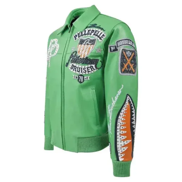 Pelle-Pelle-American-Bruiser-Green-Leathers-Jacket