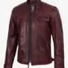 men_maroon_leather_biker_jacket
