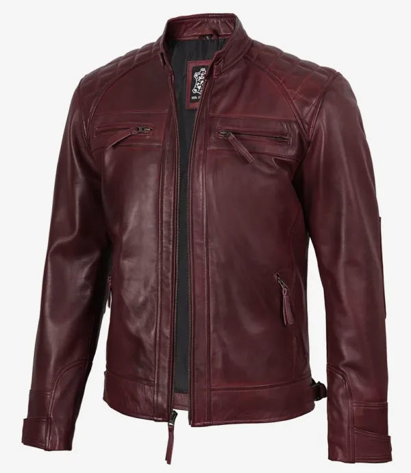 men_maroon_leather_biker_jacket