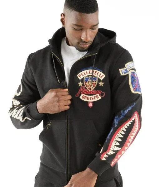 Pelle Pelle Black American Bruiser MB Jacket
